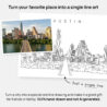 custom line art - turn photo into line art