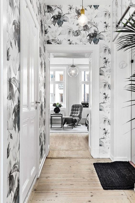 33 Creative Hallway Decor Ideas To Impress Your Visitors and Make a Lasting Impression 10 hallway decor ideas nature wall mura