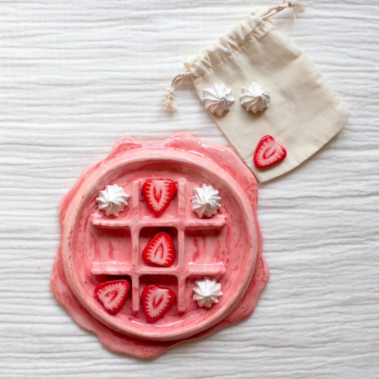 dopamine decor happiness at home tic tac toe ceramic