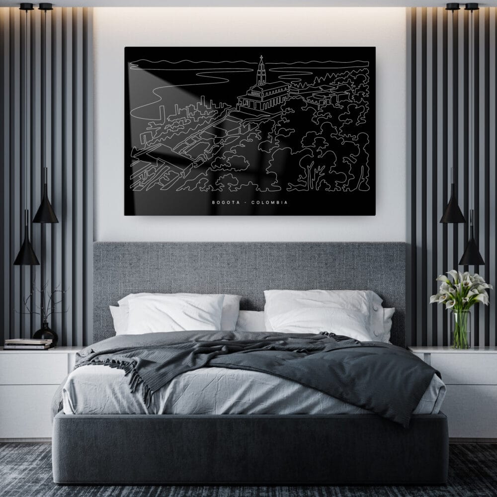 Bogota Colombia Metal Print - Bedroom - Dark Bogota Colombia Metal Print - Bedroom - Dark