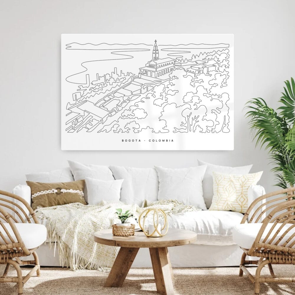Bogota Colombia Metal Print - Living Room - Light Bogota Colombia Metal Print - Living Room - Light