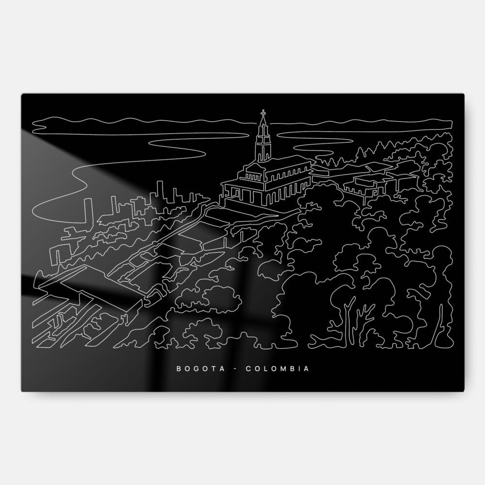 Bogota Colombia Metal Print Wall Art - Main - Dark