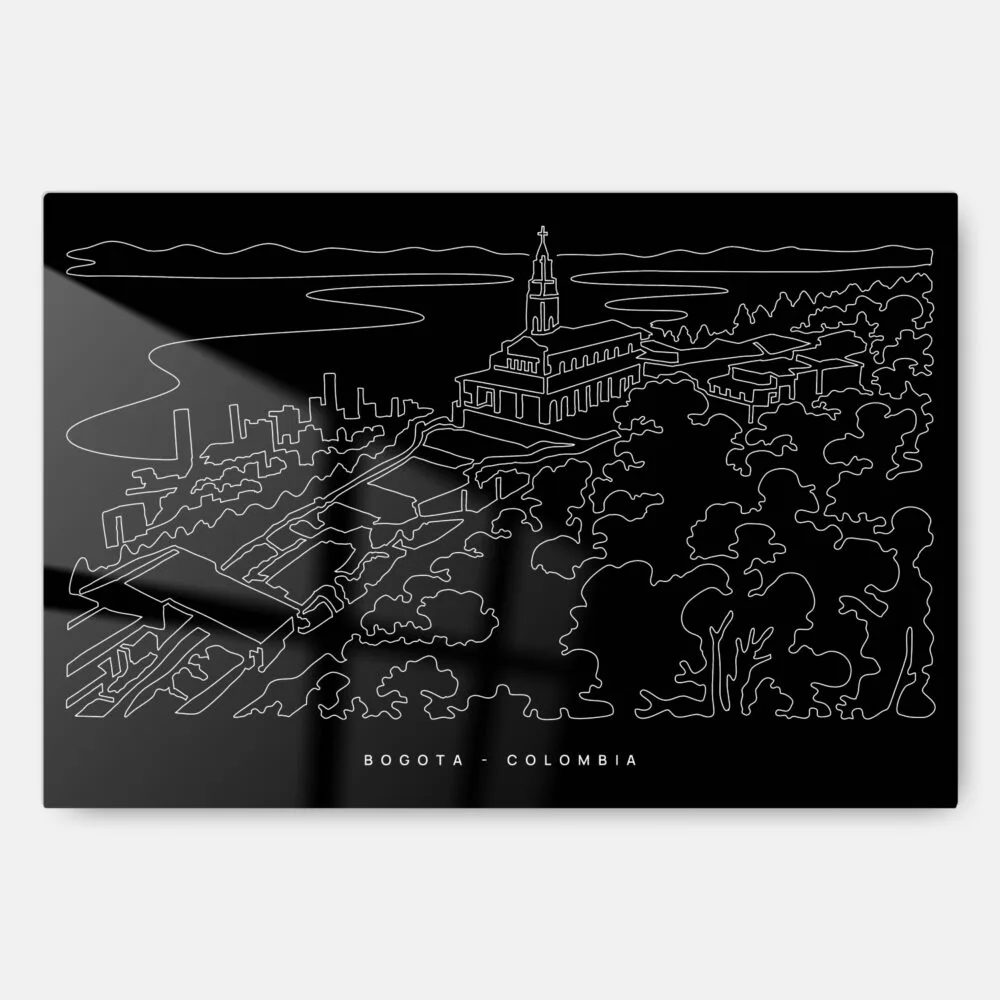 Bogota Colombia Metal Print Wall Art - Main - Dark