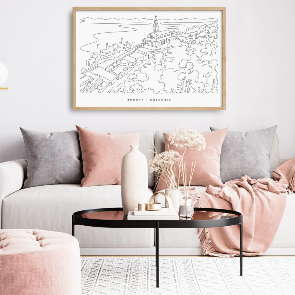 Framed Bogota Colombia Wall Art for Living Room Framed Bogota Colombia Wall Art for Living Room