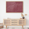 Framed Bogota Colombia Wall Art for Living Room - Dark