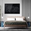 Framed Medellin Wall Art for Bed Room - Dark