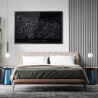 Framed Medellin Wall Art for Bed Room - Dark