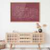Framed Medellin Wall Art for Living Room - Dark