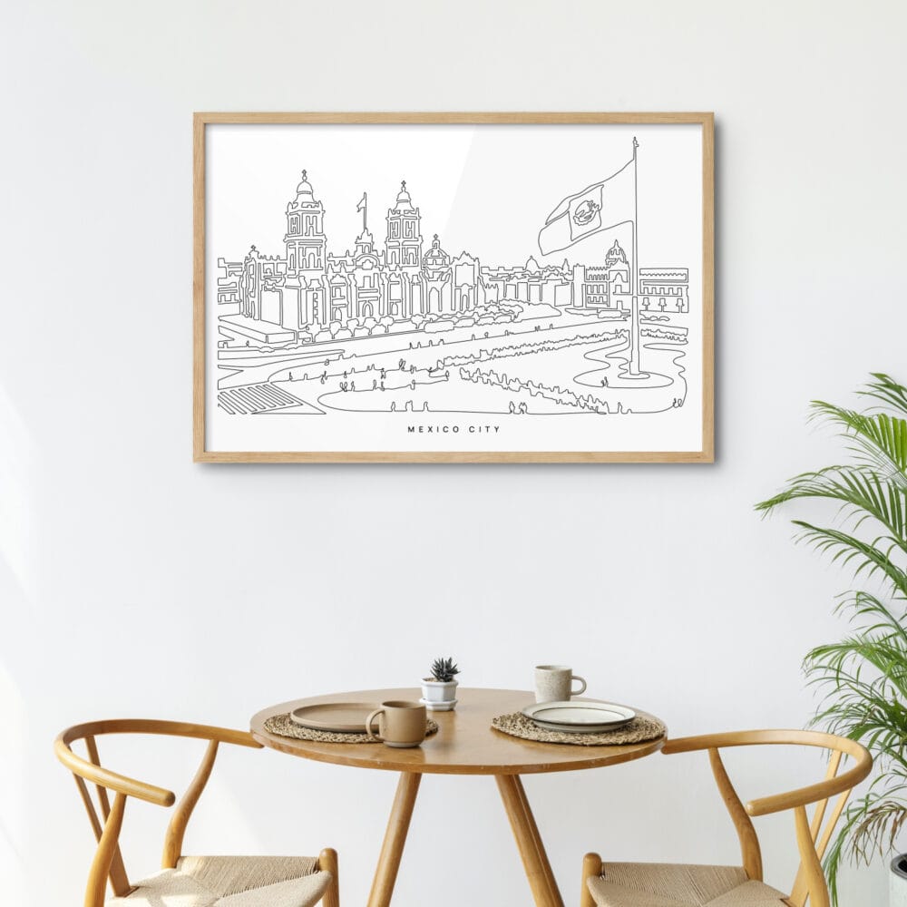 Framed Mexico City Wall Art for Kitchen Table Framed Mexico City Wall Art for Kitchen Table