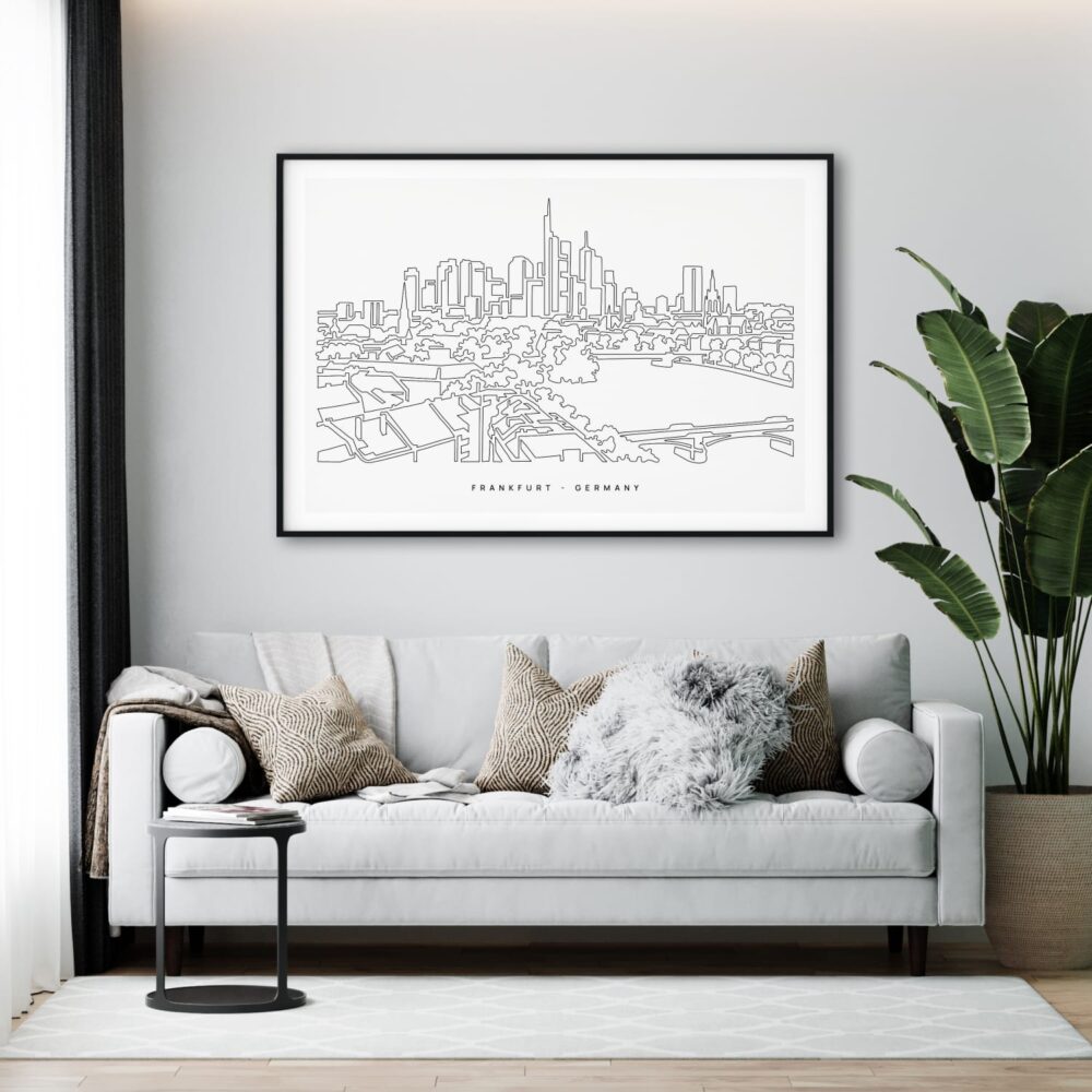 Frankfurt Main Art Print Art Print for Living Room Frankfurt Main Art Print Art Print for Living Room