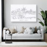 Frankfurt Main Canvas Art Print - Living Room