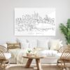Frankfurt Main Metal Print - Living Room - Light