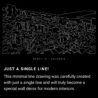 Medellin Colombia One Line Drawing Art - Dark