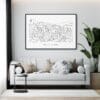 Medellin Skyline Art Print for Living Room