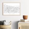 Medellin Skyline Art Print for TV Room