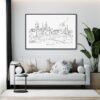 Mexico City Art Print for Living Room