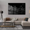 Mexico City Metal Print - Living ROom - Dark