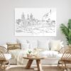 Mexico City Metal Print - Living Room - Light