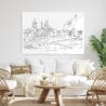 Mexico City Metal Print - Living Room - Light