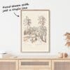 Tuk Tuk One Line Drawing Art Print