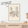 Tuk Tuk One Line Drawing Art Print