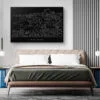 Tulum Mexico Canvas Art Print - Bed Room - Dark