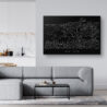 Tulum Mexico Canvas Art Print - Living Room - Dark