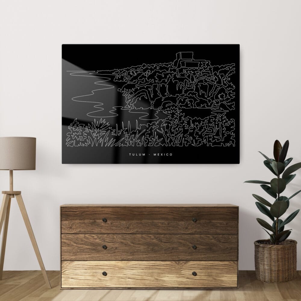 Tulum Mexico Metal Print - Lower Shelf - Light Tulum Mexico Metal Print - Lower Shelf - Light