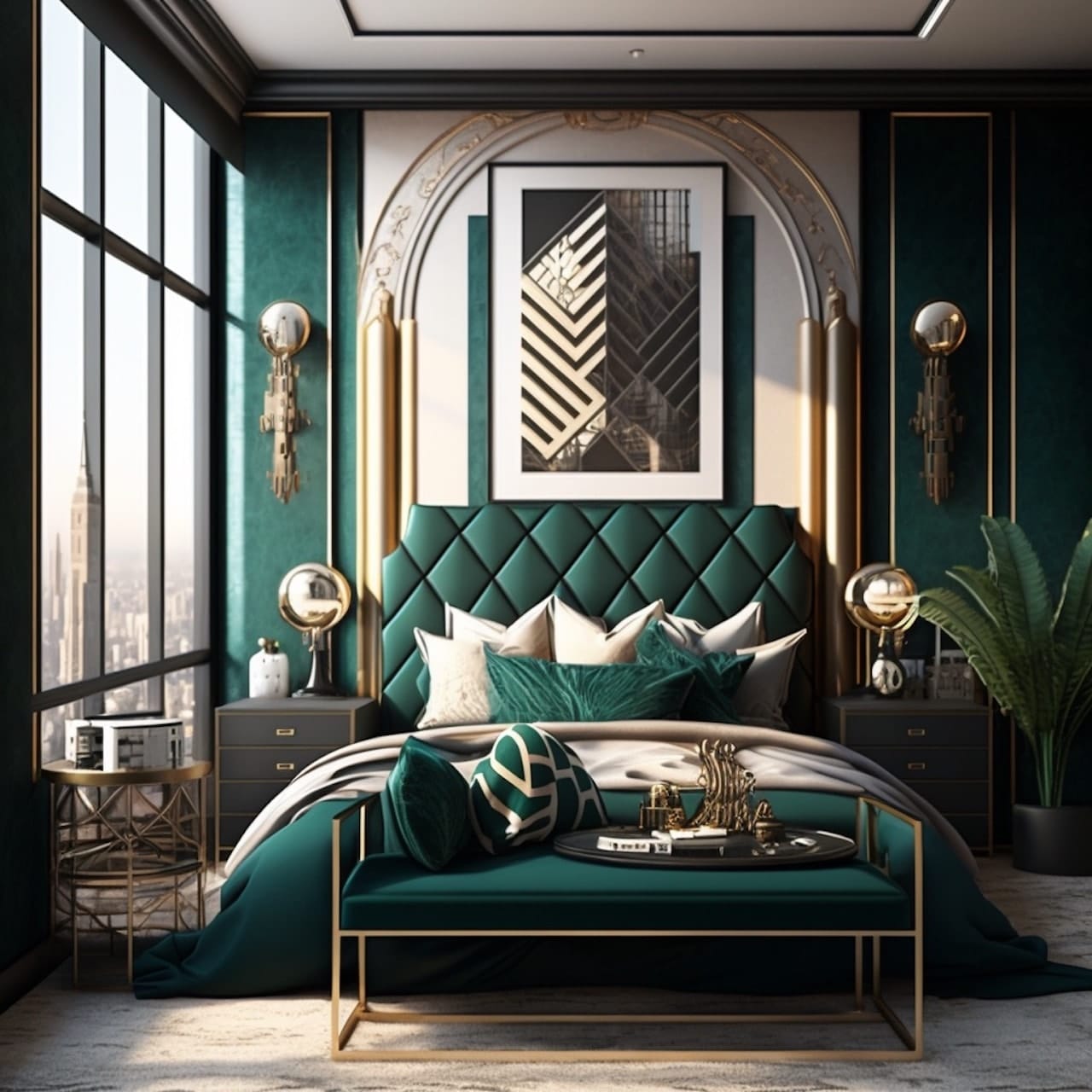 16 Modern Art Deco Bedroom Ideas & Tips: Key Elements, Inspiration, and DIY 5 art deco bedroom ideas inspiration new york style geometric
