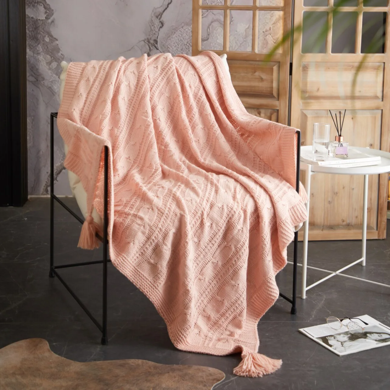 how to design with peach fuzz pantone color of the year 2024 throw blanket