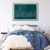 Beijing Art Print for Bed Room - Dark