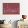 Beijing Art Print for TV Room - Dark