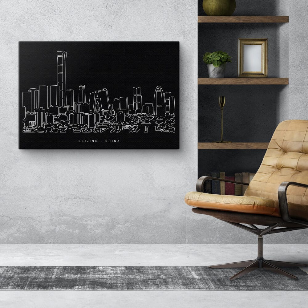 Beijing Canvas Art Print - office - Dark Beijing Canvas Art Print - office - Dark