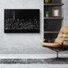 Beijing Canvas Art Print - office - Dark