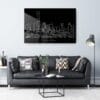 Beijing Skyline Metal Print - Living Room - Dark