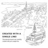 Bogota Colombia Vector Art - Single Line Art Detail