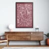 Framed Buffalo NY Wall Art for Office - Portrait