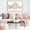 Framed Milan Wall Art for Living Room