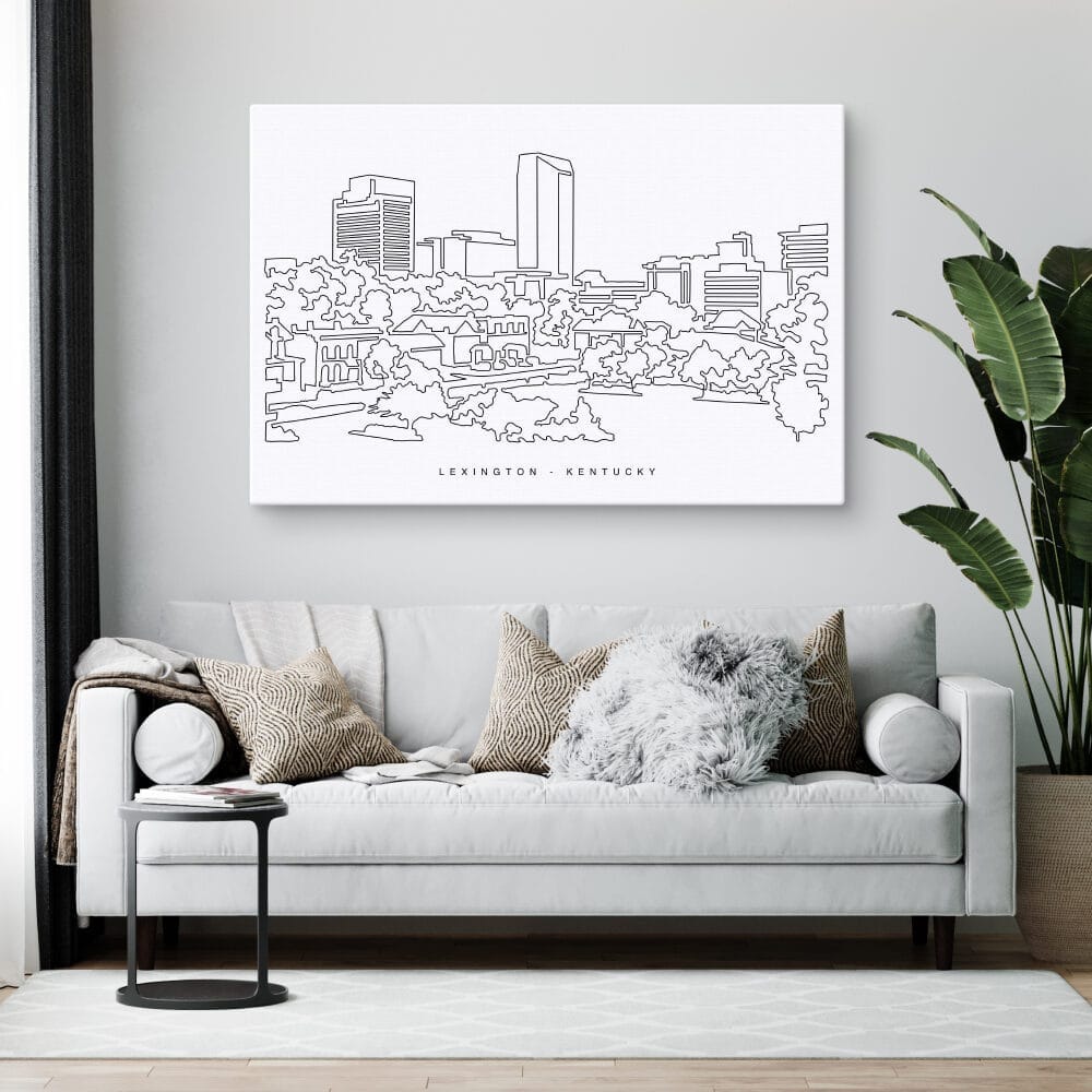 Lexington KY Canvas Art Print - Living Room Lexington KY Canvas Art Print - Living Room