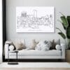 Lexington KY Canvas Art Print - Living Room