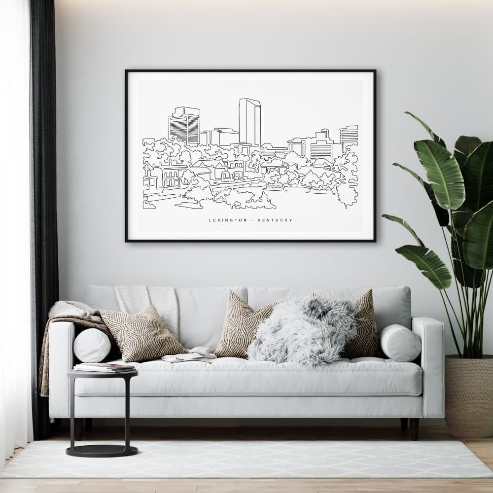 Lexington Kentucky Art Print for Living Room Lexington Kentucky Art Print for Living Room