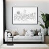 Lexington Kentucky Art Print for Living Room