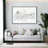 Lexington Kentucky Art Print for Living Room