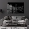 Lexington Skyline Metal Print - Living Room - Dark