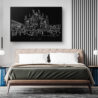 Milan Canvas Art Print - Bed Room - Dark
