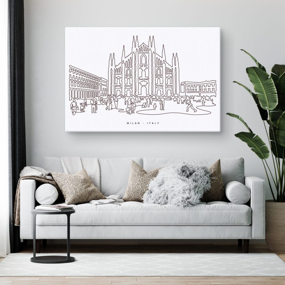 Milan Canvas Art Print - Living Room Milan Canvas Art Print - Living Room