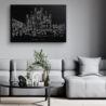 Milan Canvas Art Print - Living Room - Dark