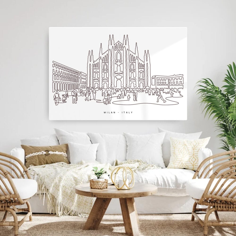 Milan Cathedral Metal Print - Living Room - Light Milan Cathedral Metal Print - Living Room - Light
