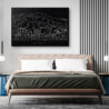 Salt Lake City Canvas Art Print - Bed Room - Dark