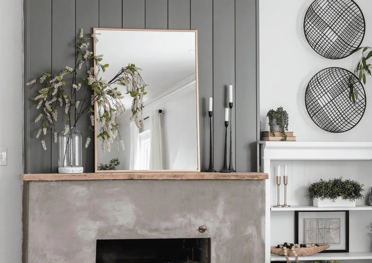 Modern Fireplace Ideas & Inspiration For Your Minimalist Home in 2024 6 modern fireplace ideas for minimalist homes mirror mantel decor